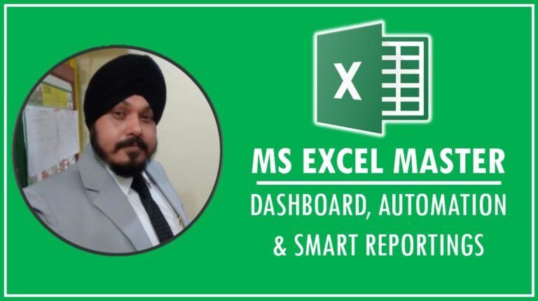 MS Excel Mastery – Dashboards, Automation & Advanced Reporting